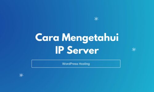 mengetahui ip server wordpress hosting